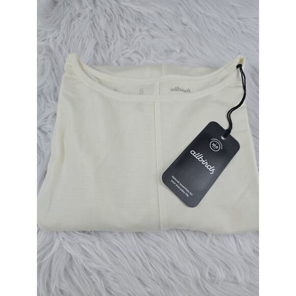 allbirds Natural Flow Studio Shirt Women’s Large Long Sleeve NWT $68 Blizzard - Picture 4 of 13